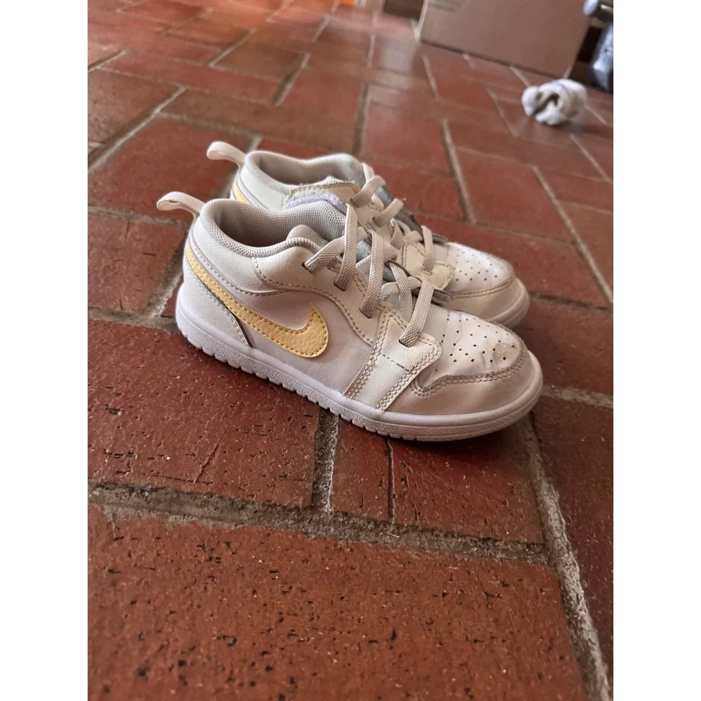 Jordan 1 Low Alt White Citron Tint Toddler Sneakers FN7398-181 Size 10C